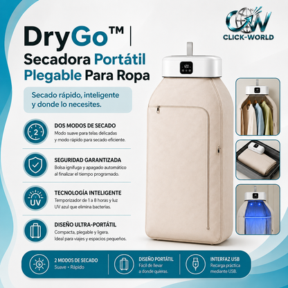 DryGo™ | Secadora Portátil Plegable Para Ropa