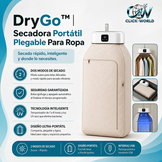 DryGo™ | Secadora Portátil Plegable Para Ropa