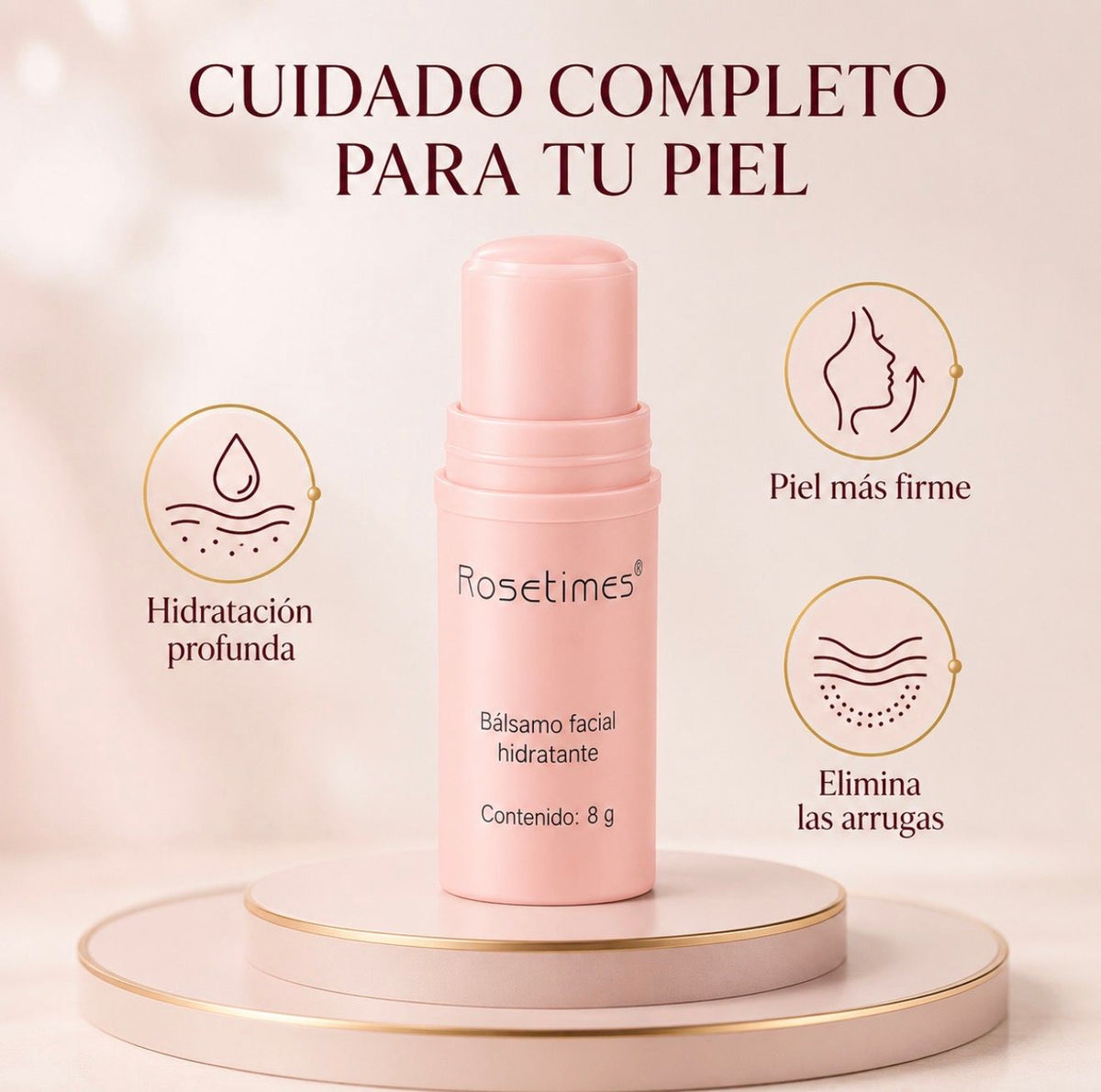 ROSETIMES™ | Bálsamo Facial Hidratante Antiarrugas