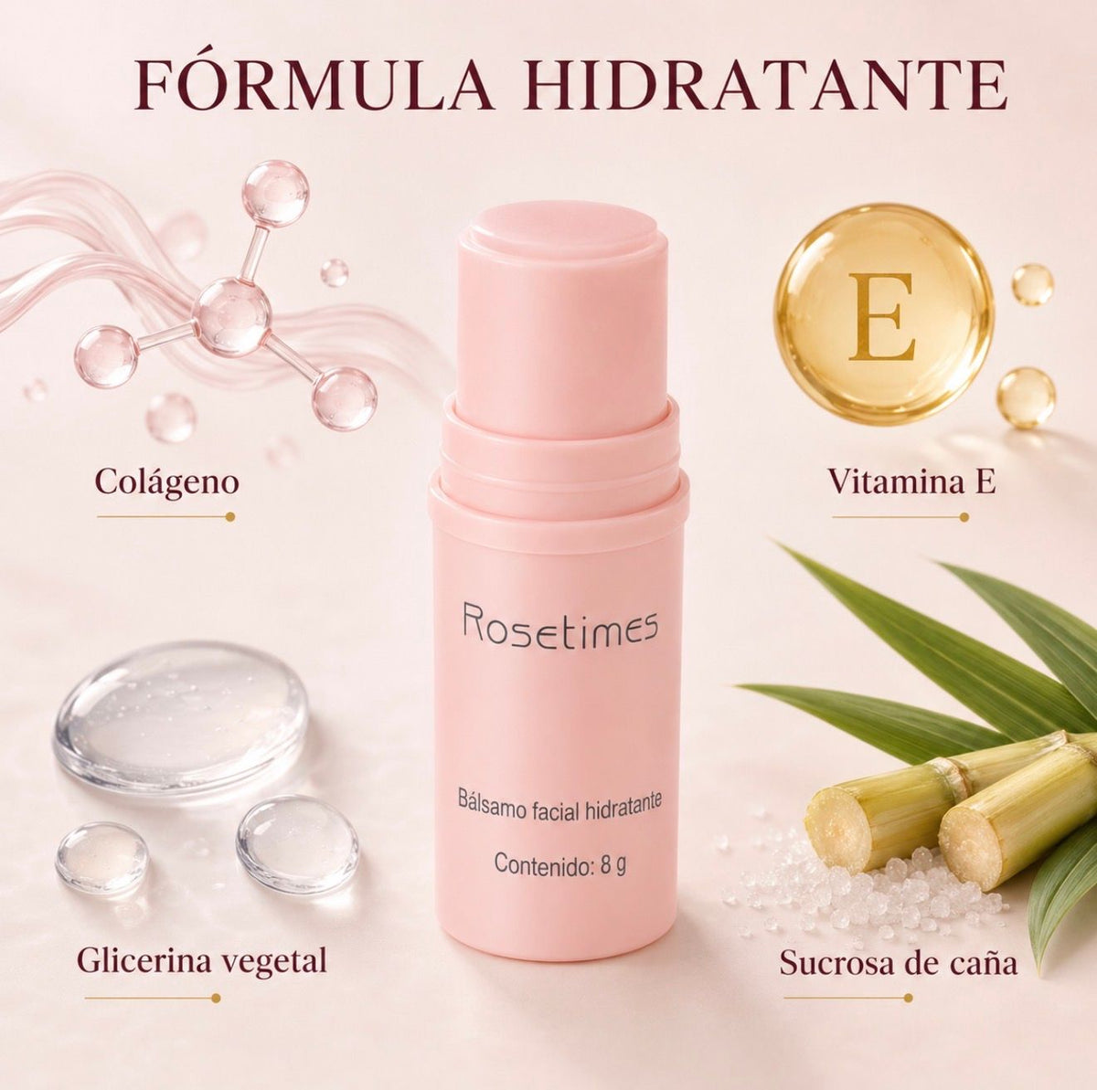 ROSETIMES™ | Bálsamo Facial Hidratante Antiarrugas