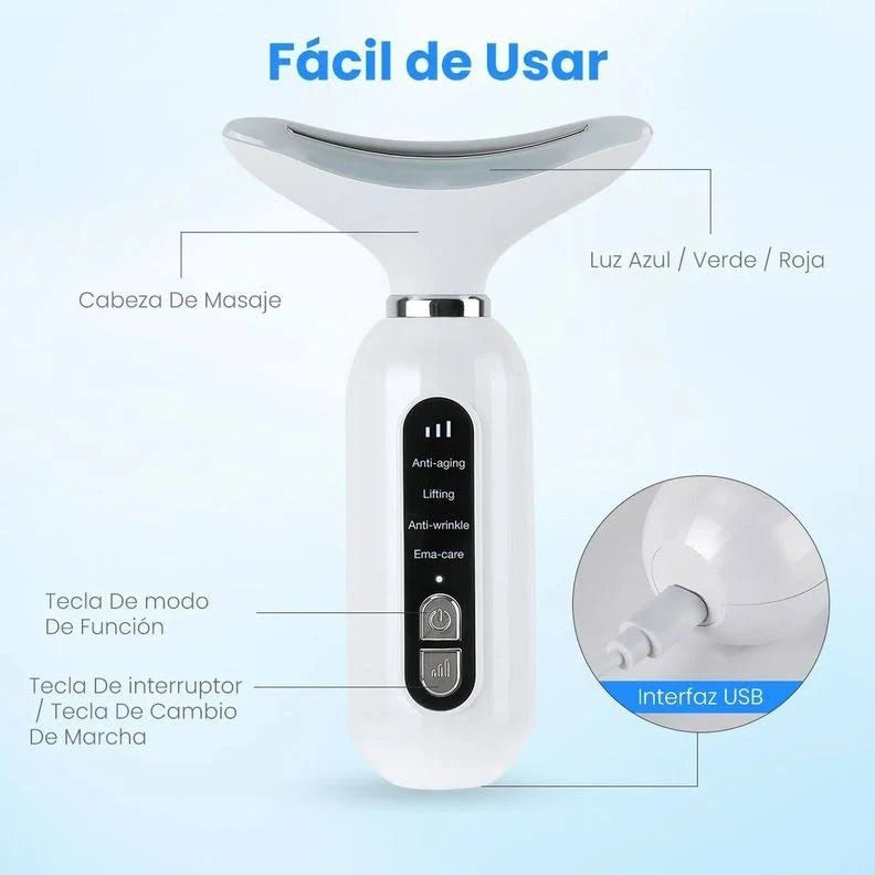 GlowLift™ Masajeador facial LED Antiedad